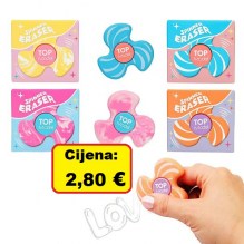TOP MODEL GUMICA za brisanje Fidget Spinner 